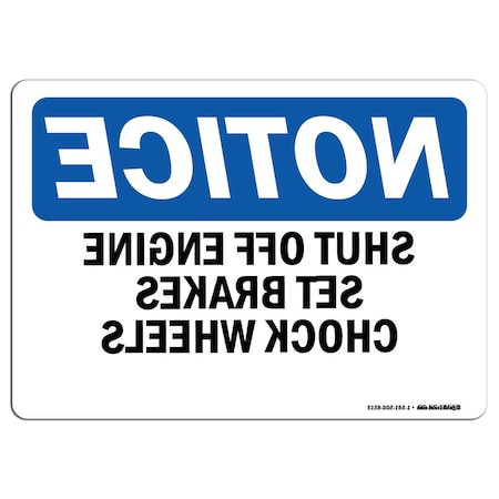 OSHA Notice, 18 Height, Rigid Plastic